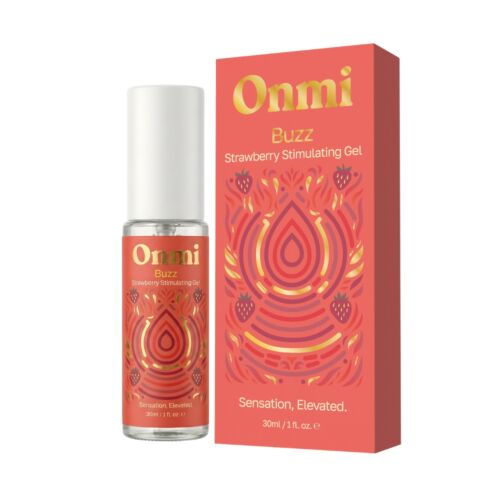 Płynny wibrator Onmi Buzz Strawberry 30ml z efektem rozgrzewającym