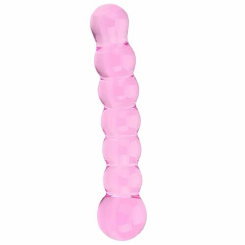 Dildo Spectrum Ribbed 17 cm ze szkła medycznego