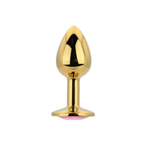 Butt Plug Toosh Metal Small z czerwonym kamieniem Rosa