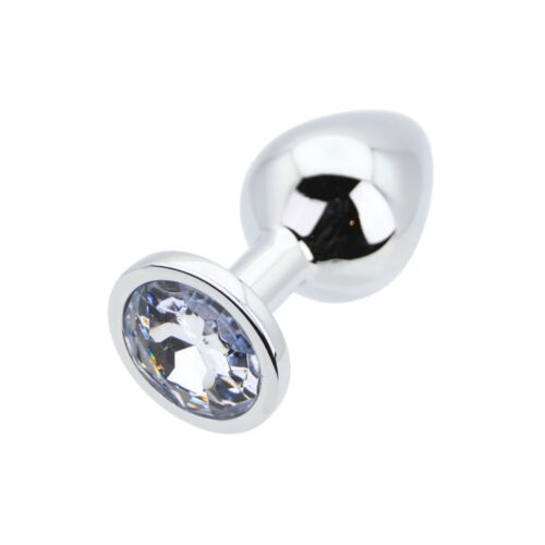 Plug Analny Toosh Metal Butt Plug Medium z kamieniem Plata