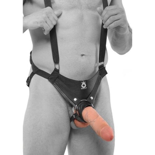 Hollow Harness KING COCK 25,5 CM z regulowanymi paskami