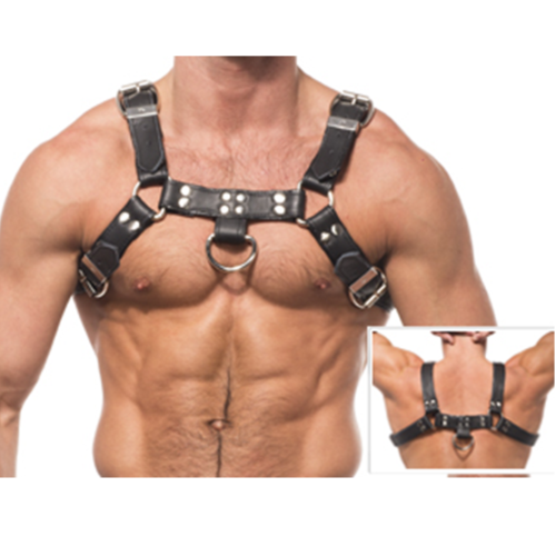 Arnesy męskie LEATHER BODY Chain Harness III z regulacją