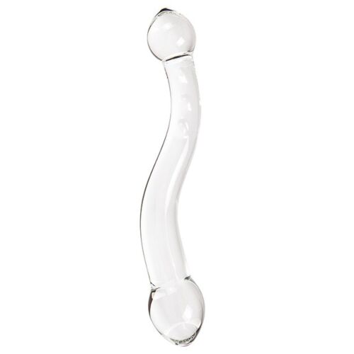 Dildo S Pleasures Crystal POLARIS z podwójną końcówką