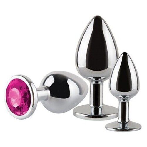 Plugs Metal S Pleasures MAX light blue - zestaw 3 sztuk