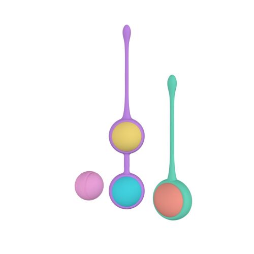 Jajka Kegla Party Color BOLY z 4 kulkami