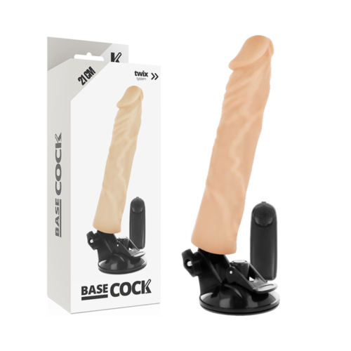 Wibrator realystyczny BASECOCK 21 cm z pilotem