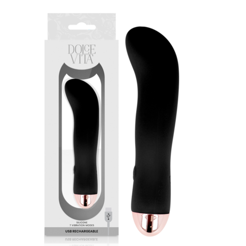 Wibrator DOLCE VITA RECHARGEABLE TWO BLACK 7 trybów