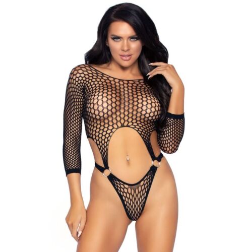 Bodystocking Leg Avenue z długim rękawem i tanga