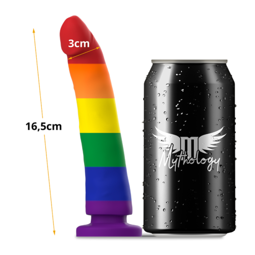 Dildo MYTHOLOGY DEVON PRIDE M - Elastyczny i mocny uchwyt