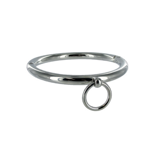 Naszyjnik BDSM METAL HARD z pierścieniem 18CM