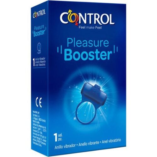 Pierścień wibracyjny CONTROL Pleasure Booster z główką stymulującą