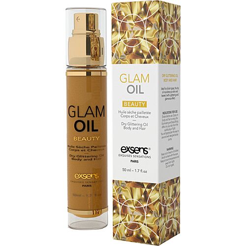 Olejek do ciała Exsens Glam Oil 50 ml z złotym blaskiem