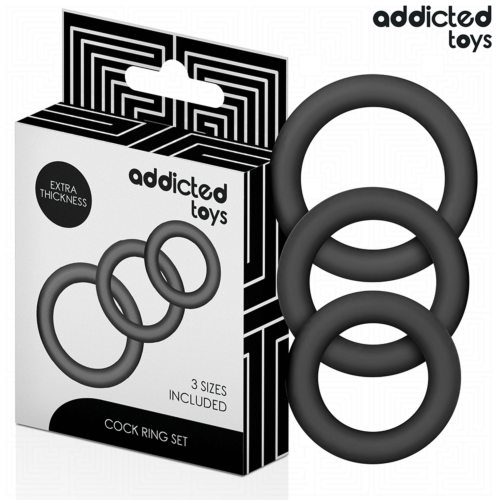 Zestaw pierścieni silikonowych ADDICTED TOYS Model 1