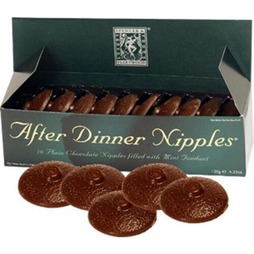 Czekolady SPENCER & FLEETWOOD z miętą - zabawne piersi