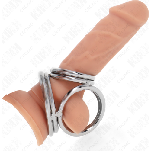 Anillo pene KINK RING POWER Model 1 z chromowanego metalu
