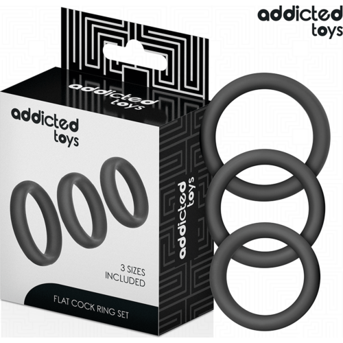 Pierścienie Erekcyjne ADDICTED TOYS - Zestaw Płaskich