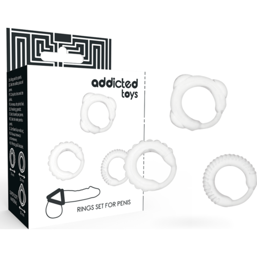 Anillos Pene ADDICTED TOYS Set 3 - Estabilidad y confort