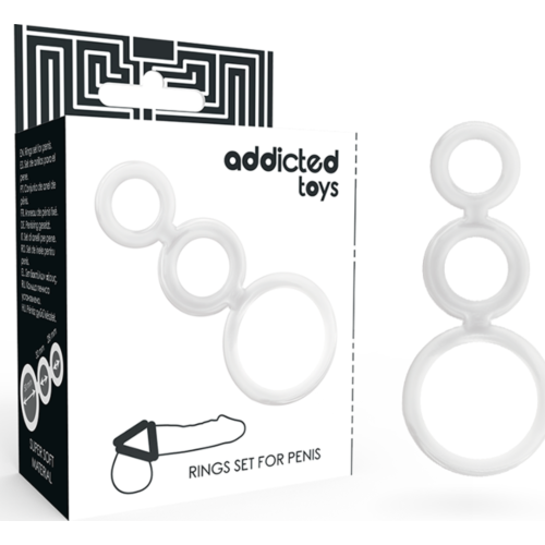Anillo do penisa ADDICTED TOYS - zestaw trzech pierścieni