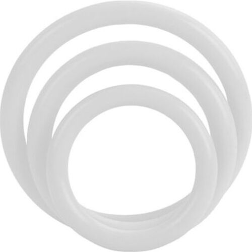 Anillos bez wibracji CALEXOTICS - zestaw trzech fluorescencyjnych