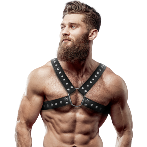 Uprząż męska FETISH SUBMISSIVE ATTITUDE z ekoskóry