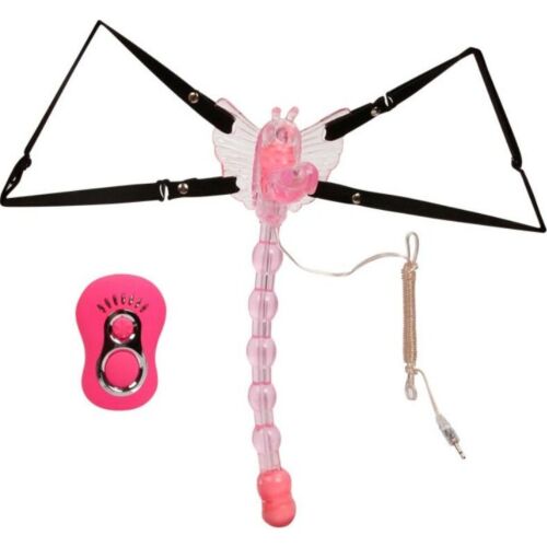Wibrator BAILE STIMULATING BUTTERFLY STRAP ON z pilotem