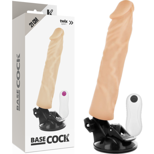 Wibrator realistyczny BASECOCK 21 cm z pilotem