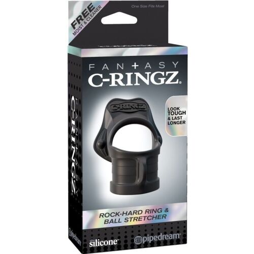Pierścień testis Fantasy c-ring rock hard z anty-retrakcją