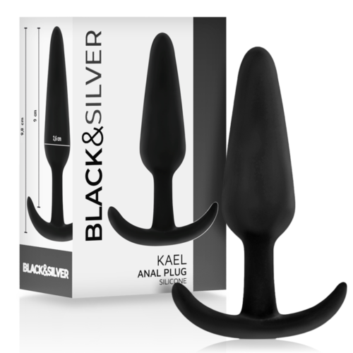 Plug analny BLACK&SILVER Kael z uchwytem