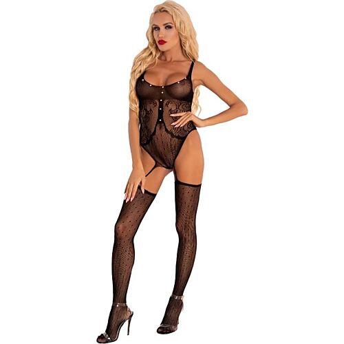 Bodystocking LIVCO CORSETTI IMRAMA z otwartym krokiem
