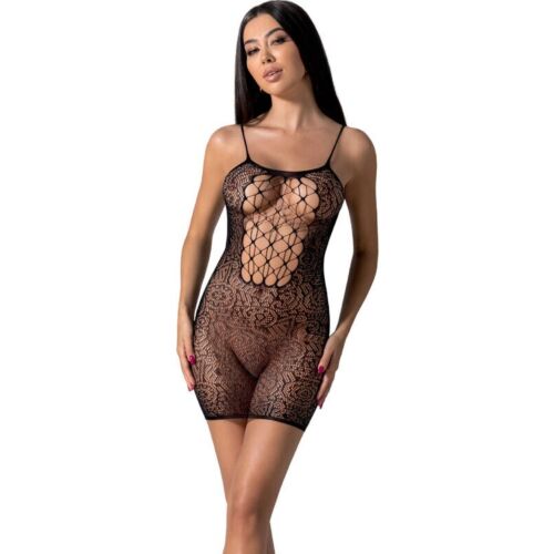 Bodystocking PASSION BS096 Seksowny mini wzór w rozmiarze uniwersalnym