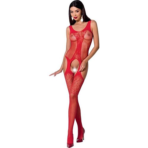 Bodystocking Passion Woman BS072 z koronką i otworem