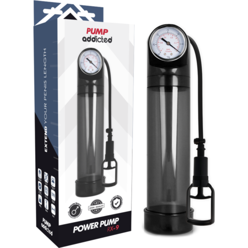 Bomba Erekcyjna PUMP ADDICTED RX9 z systemem próżniowym