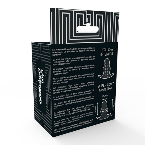 Dilatator anal ADDICTED TOYS 9,5 cm z dwoma pierścieniami
