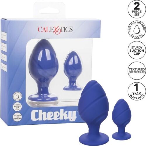 Plug analny CALEXOTICS Cheeky z indywidualną teksturą