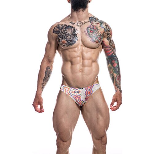 Slip bikini CUT4MEN Aztec L z doskonałym dopasowaniem