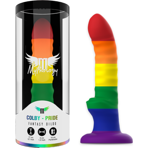 Dildo MYTHOLOGY Colby Pride - Silikonowy, elastyczny i ergonomiczny