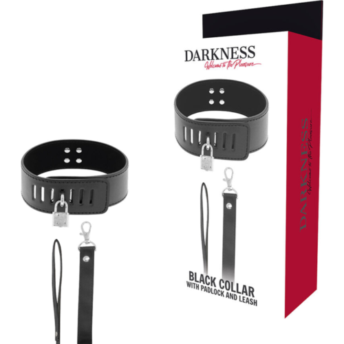 Kołnierz BDSM DARKNESS z zamkiem