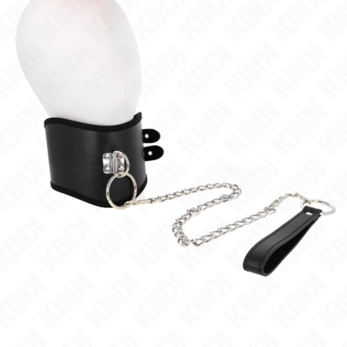 Obroża KINK z smyczą 65 cm regulowana 40-55 cm