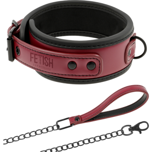 Obroża Bondage FETISH SUBMISSIVE DARK ROOM z łańcuchem.