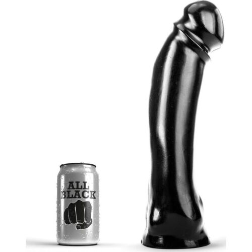Dildo ALL BLACK DONG 33 cm długi trzon
