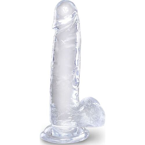 Dildo realistyczne KING COCK Clear 15,2 cm