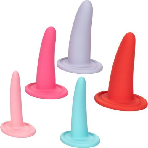 Dilatatory Vaginalne CALEXOTICS 5PC z Ergonomicznym Kształtem