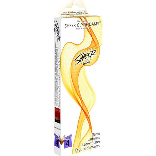 Damy SHEER GLYDE - Bariera na seks oralny z aromatem jeżyn