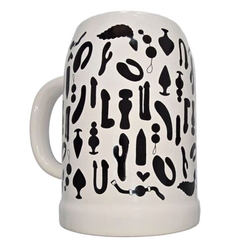 Kubek ceramiczny Diablo Picante z kolorowymi ilustracjami