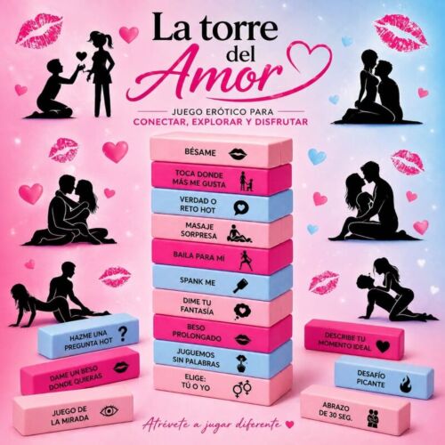 Gra dla par DIVERTY SEX LOVE TOWER z wyzwaniami erotycznymi