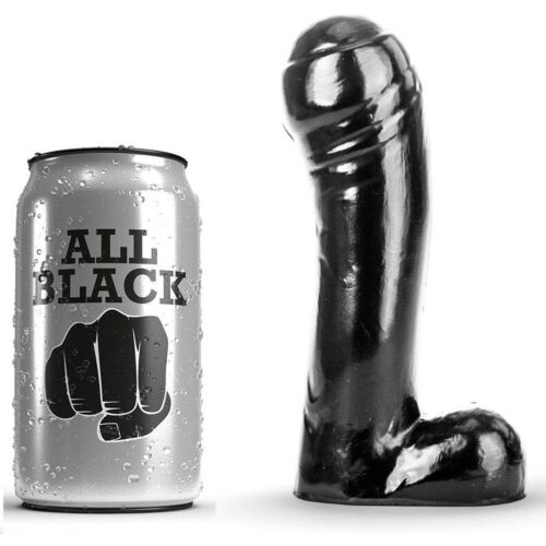 Dildo ALL BLACK 15 CM - Wyjątkowe wyzwanie dla początkujących