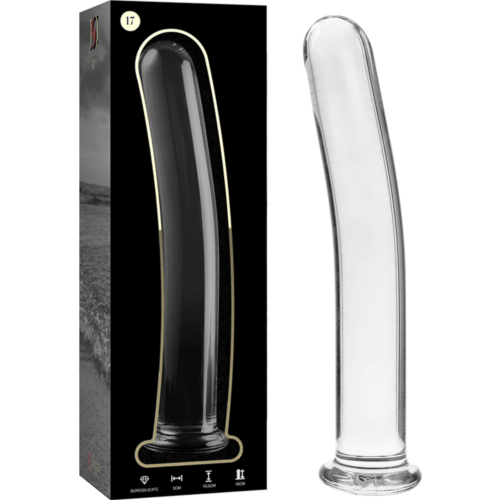 Dildo z kryształu Nebula 18,5 cm Przezroczysty