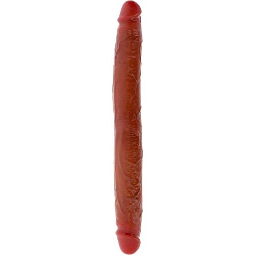Podwójne silikonowe dildo Get Real karmelowe
