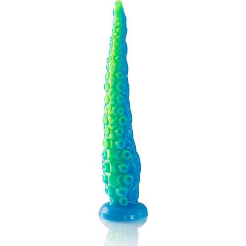 Dildo EPIC Scylla — cienkie, fluorescencyjne dildo z macką