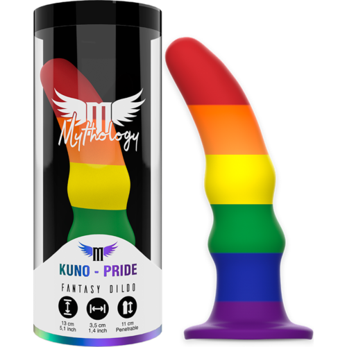 Dildo MYTHOLOGY KUNO PRIDE S - elastyczna silikonowa zabawka